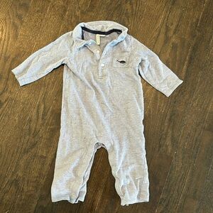 Janie and Jack 6-12m Navy Button Bodysuit